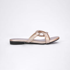 Regina Crystal Golden Flats
