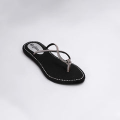 Regina Black Velvet Sandals