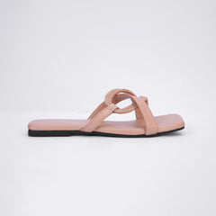 Regina Embellished Peach Flats