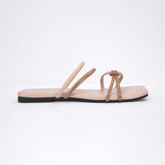 Regina Double Strap Peach Sliders
