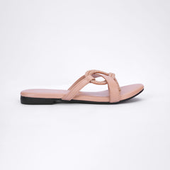 Regina Criss-Cross Peach Sliders