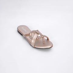 Regina Crystal Golden Flats